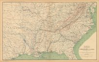 Civil War Atlas: Plate 135-a; Section of Coltons New Guide Map of the United States and Canada'
