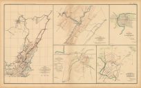 Civil War Atlas: Plate 135-c; Map of Virginia; New Creek; Big Black Bridge; Bakers Creek; Fraklin'