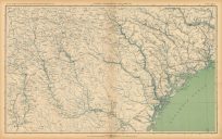 Civil War Atlas; Plate 144; Topographical Map of the Theatre of War; Georgia and South Carolina