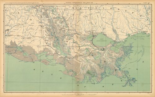 Civil War Atlas: Plate 156; Parts of Louisiana and Mississippi