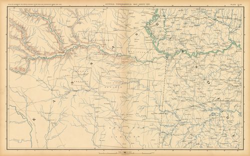 Civil War Atlas: Plate 161; Parts of Kansas and Missouri