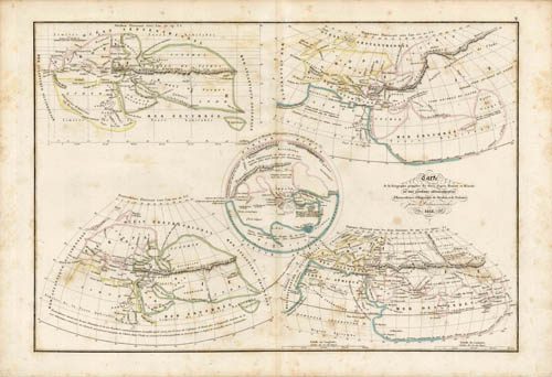 Carte de la Geographie primitive des Grees dApres Homere et Hesiode'