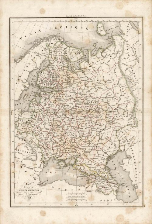 Carte de la Russie dEurope par Delamarche'