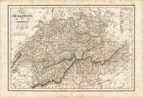 Carte de la Suisse ou Helvetie par Delamarche