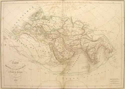 Carte du Monde connu des Anciens au Temps de Ptolemee (Known World at time of Ptolemee)