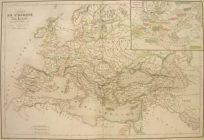 Carte de L`Europe et des etats Barbares (Europe)