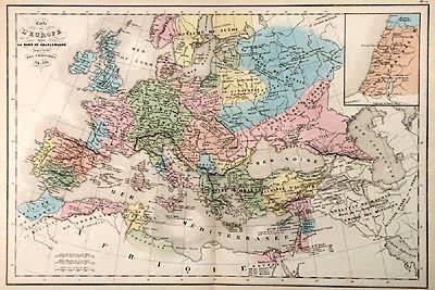 Carte de Europe Depus La Morte de Charlemagne