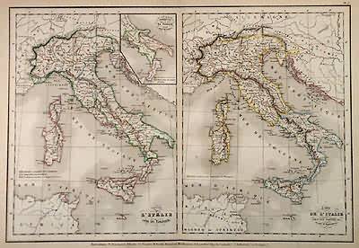 Carte de LItalie sous les Lombards - Carte de L'Italie sous les Empereurs'
