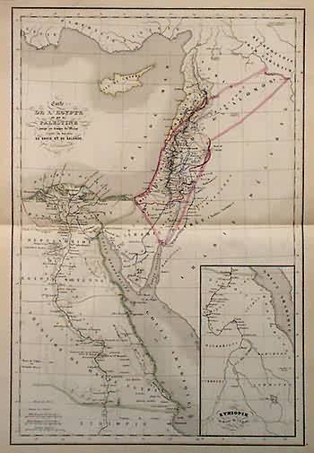 Carte de LEgypte et de la Palestine (HOLY LAND