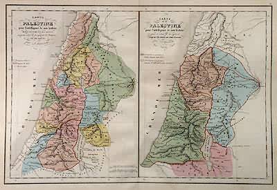 Carte de la Palestine