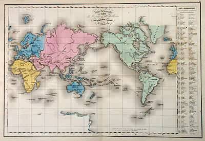 Carte des Voyages et des decouvertes dans les Temps Anciens et Modernes (ANCIENT WORLD Carte des Voyages et des decouvertes dans les Temps Anciens et Modernes (ANCIENT WORLD