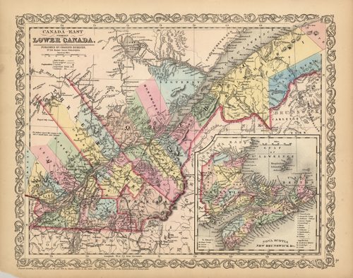 Canada East - Formerly Lower Canada