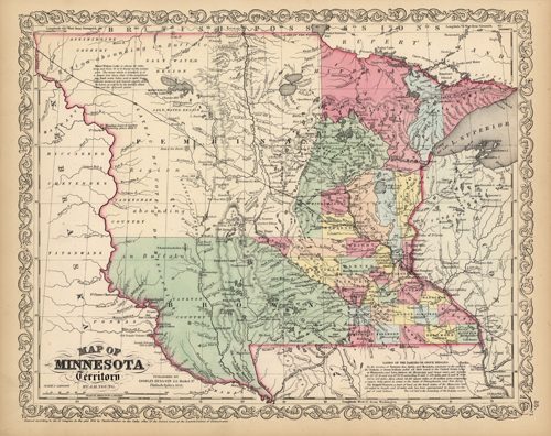 Map of Minnesota Territory