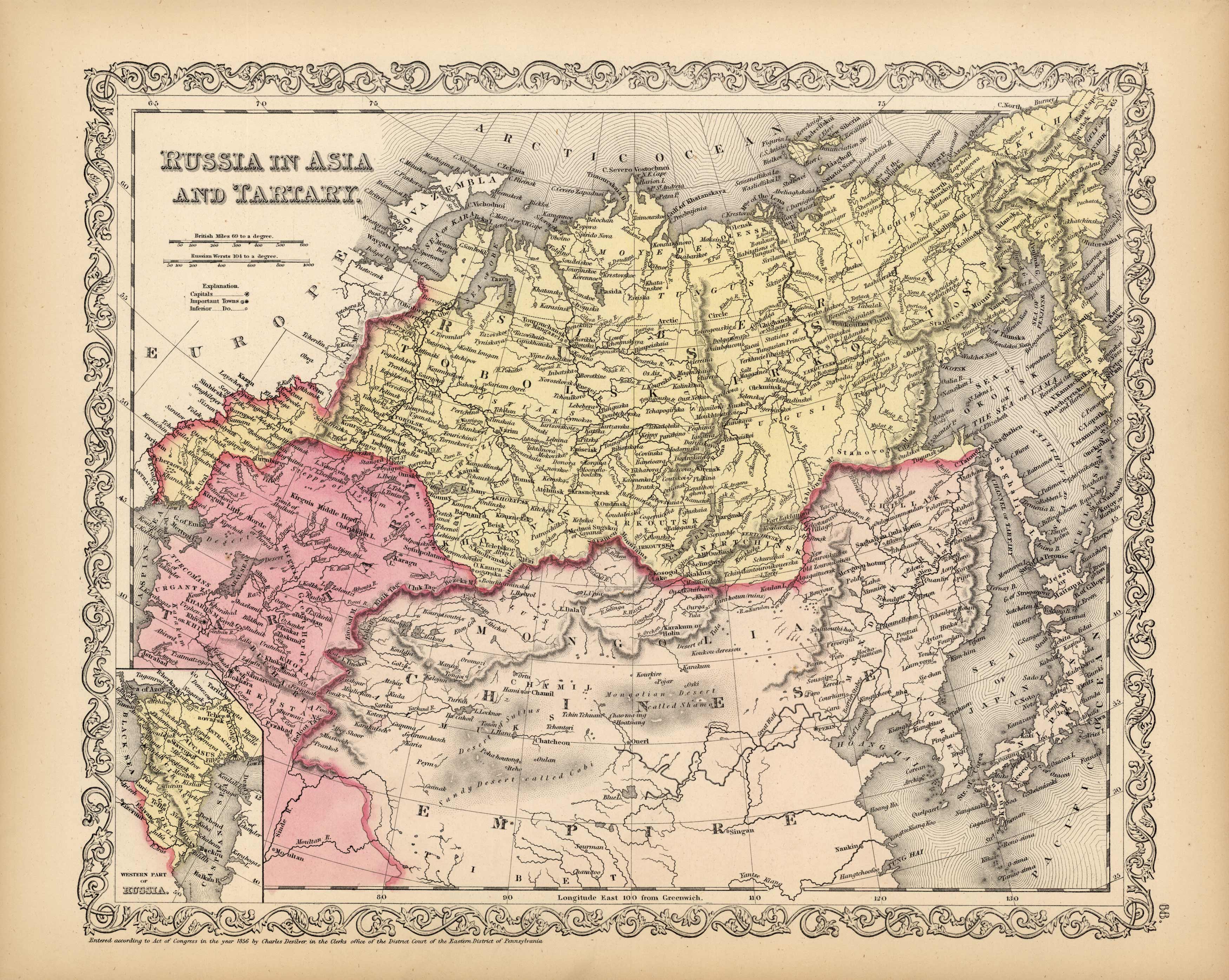 Russia in Asia and Tartary - Art Source International