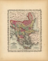 Map of Turkey in Europe