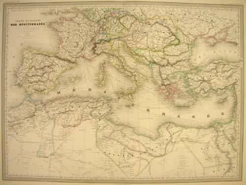 Carte du Bassin de la Mer Mediterranee Carte du Bassin de la Mer Mediterranee