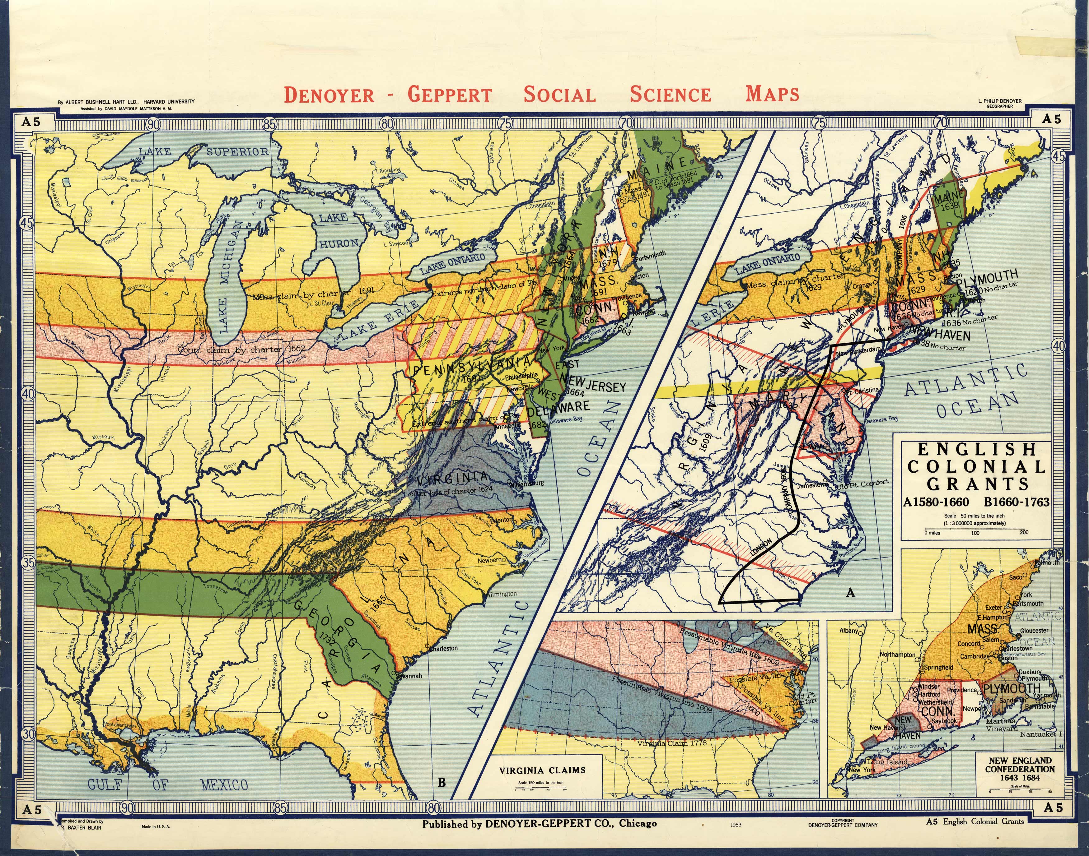 English Colonial Grants in 1589-1660