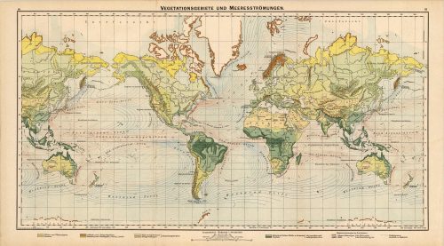 Vegetationsgebiete und Meeresstrï¿½mungen (Vegetation areas and Marine Currents)