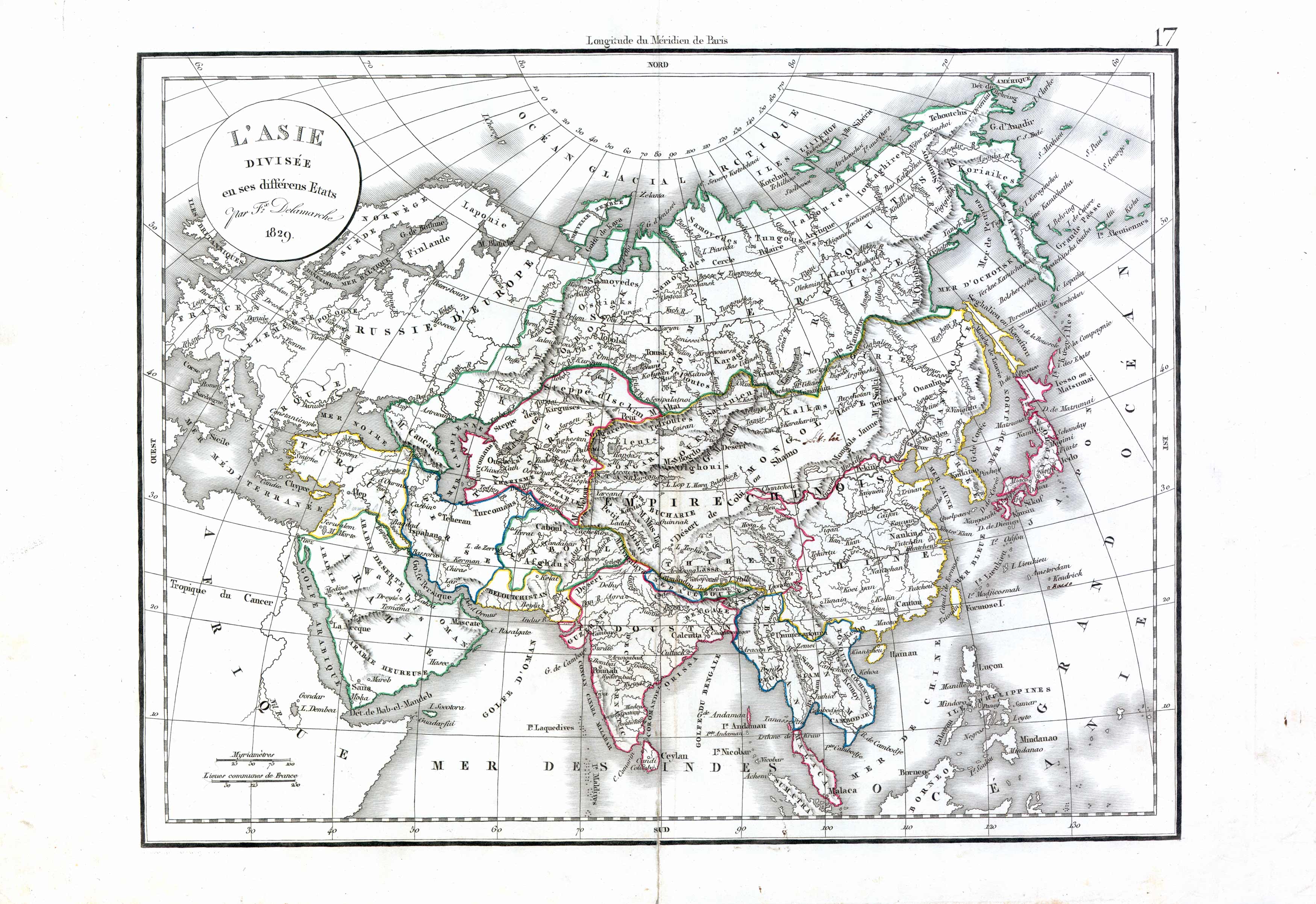 LAsie Divisee en ses differens Etats (ASIA)' LAsie Divisee en ses differens Etats (ASIA)'