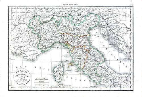 Italie Septentrionale divisee en ses differens Etats