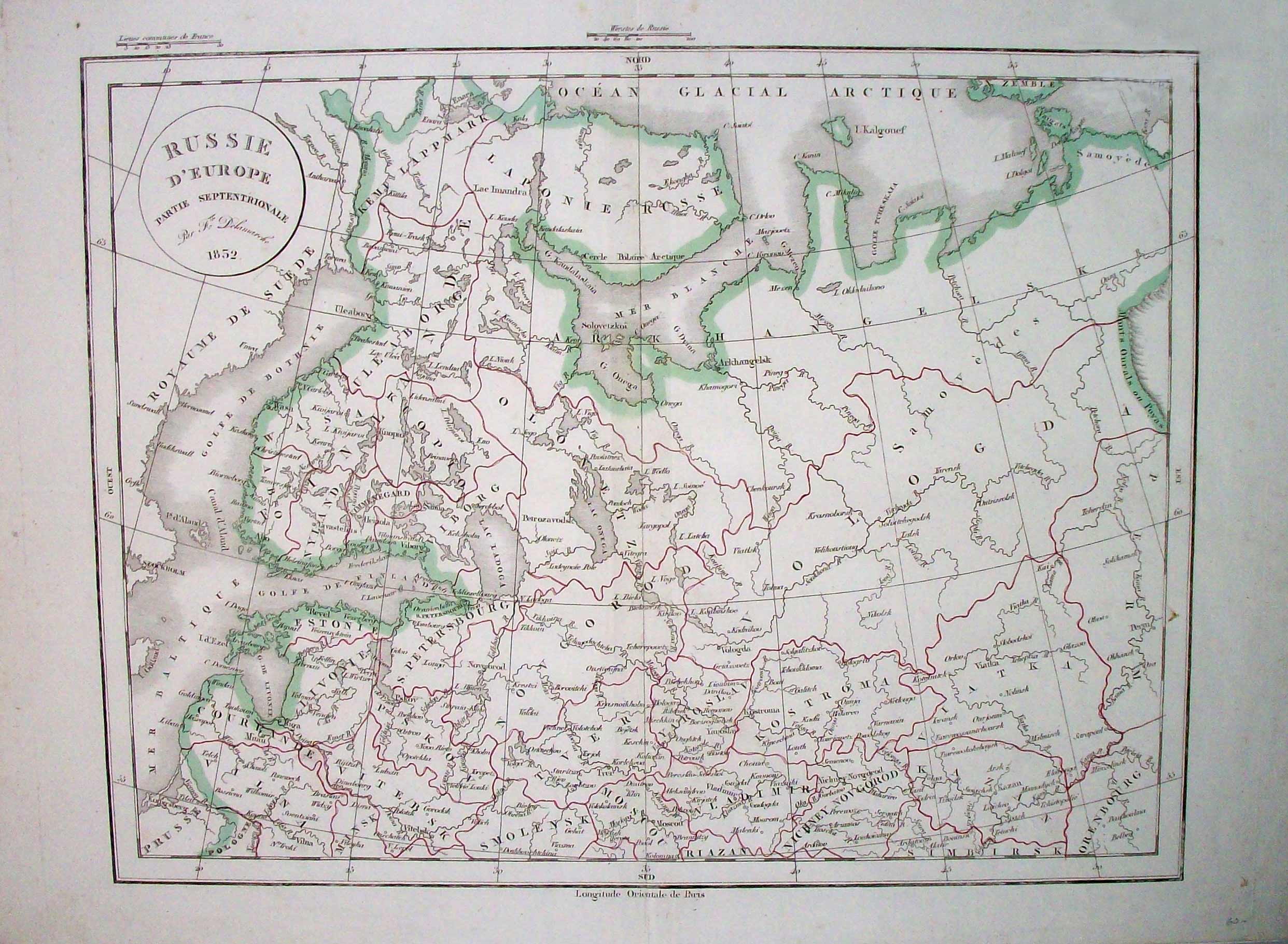 Russie dEurope Partie Septentrionale'