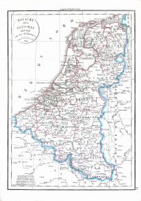 Royaume des Pays-Bas Divise en ses 18 Proninces'