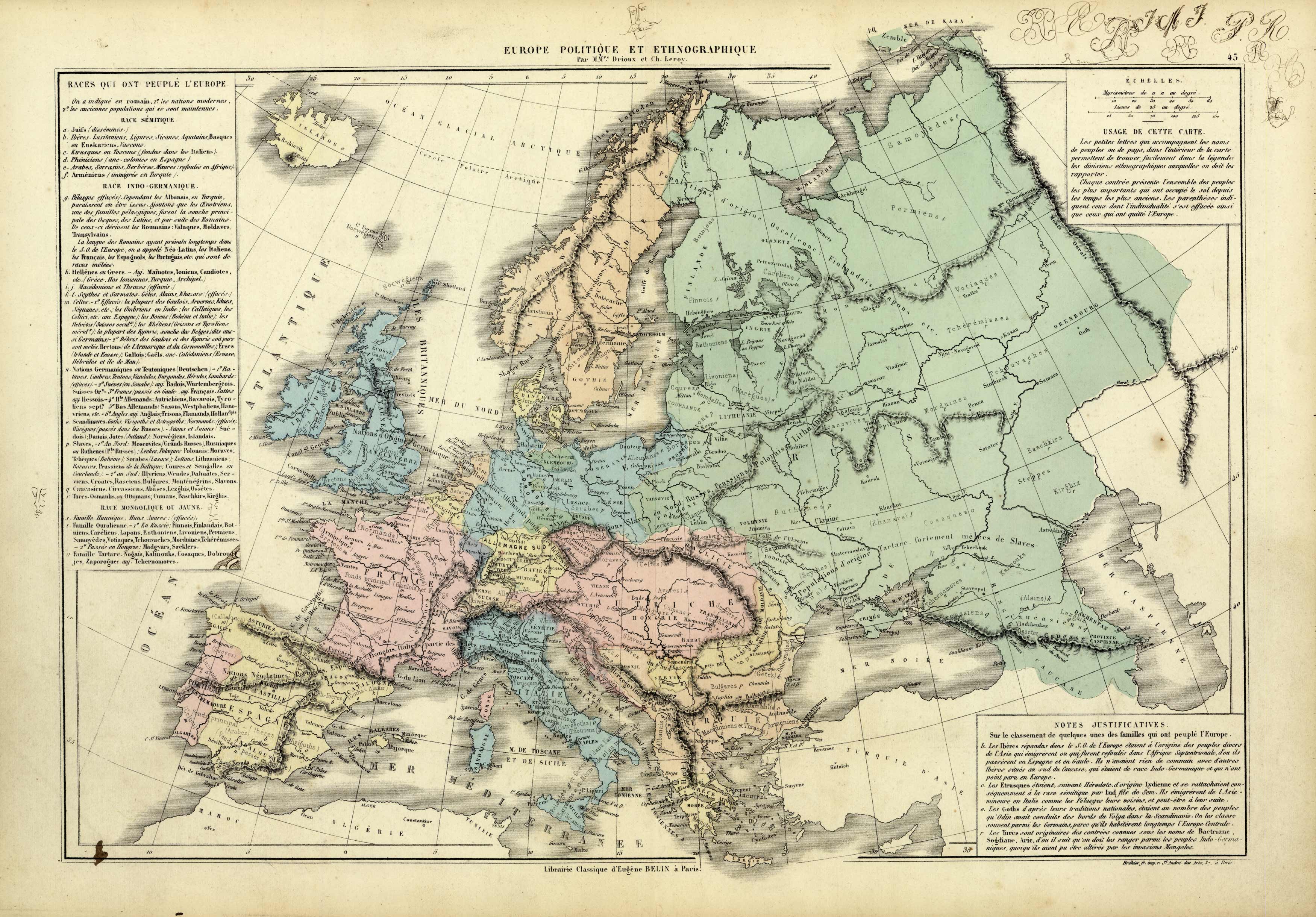 Europe Politique et Ethnographique (Political and Ethnological Europe)