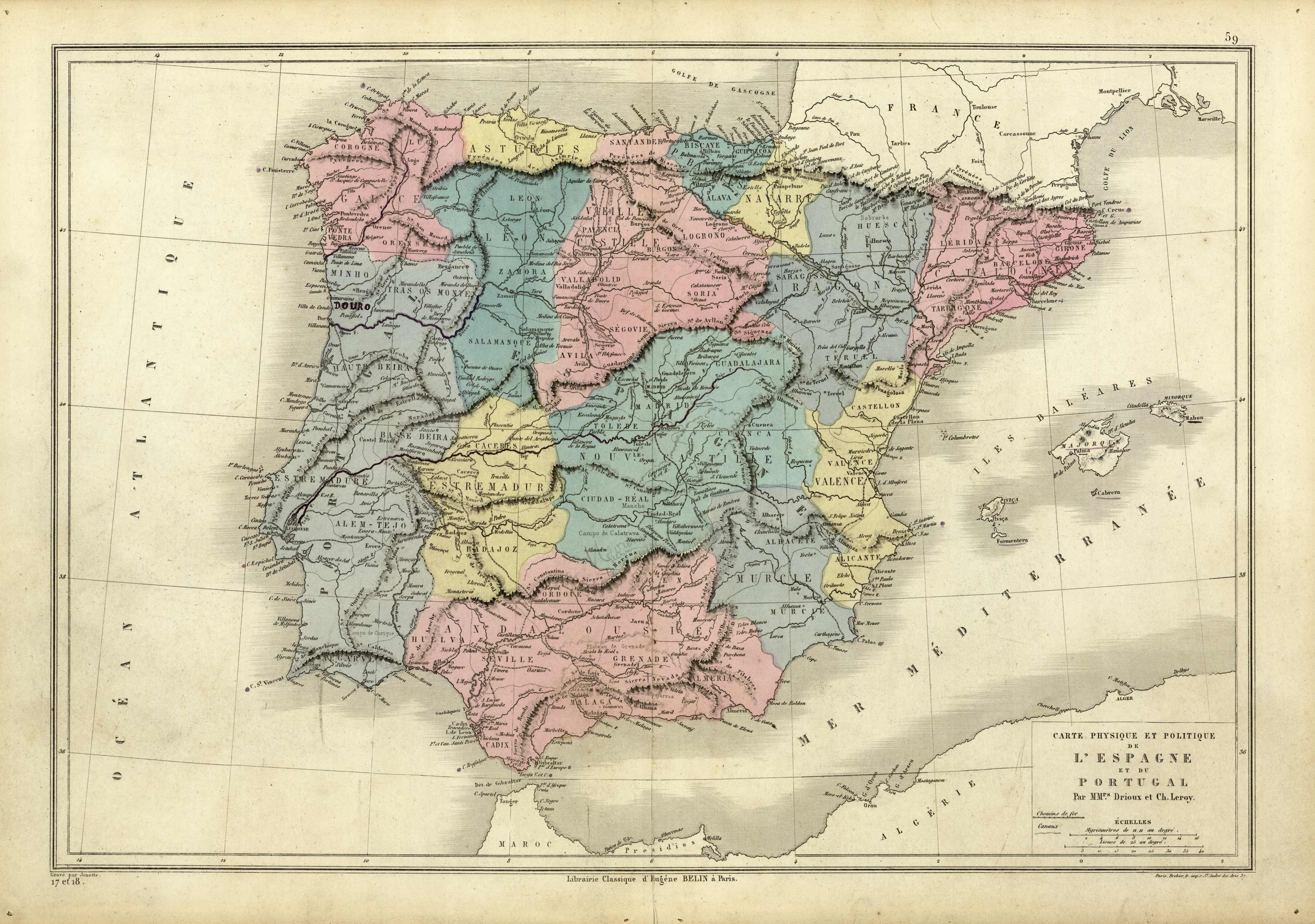 LEspagne et Portugal'
