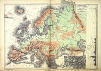 Carte Physique De LEurope Relief Du Sol (Physical Chart Of Europe Relief Of The Ground)'