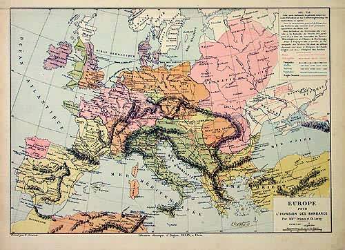 Europe Pour LInvasion des Barbares (Europe during the Barbarian Invasion)'