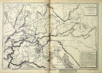 Carte Physique De Lallemagne Du Sud Et De L'Italie du Nord (Physical Chart of South Germany and North Italy)'