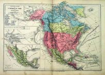 Carte Physique et Politique de LAmerique du Nord (Physical and Political chart of North America)'