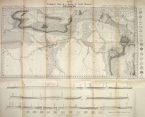 Plate 2. Geological Map of a Portion of North-Western Colorado