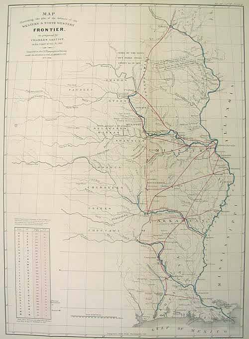 Map Illustrating the plan of the defences of the Western & North ...