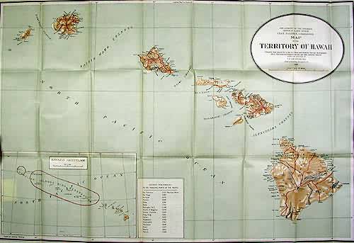 Map of the Territory of Hawii
