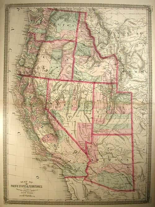 Map of the Pacific States & Territories