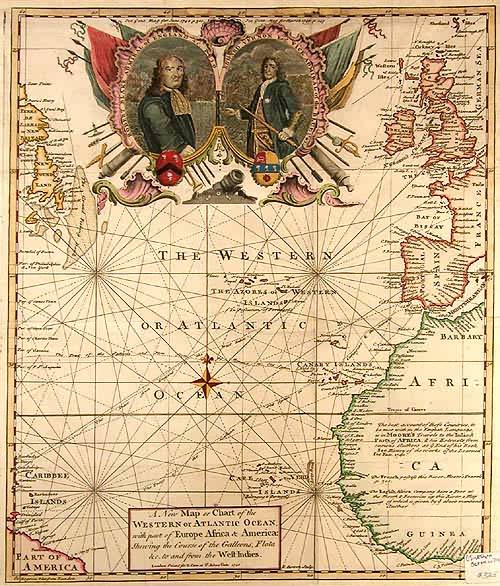 A New Map of Chart of the Western or Atlantic Ocean A New Map of Chart of the Western or Atlantic Ocean