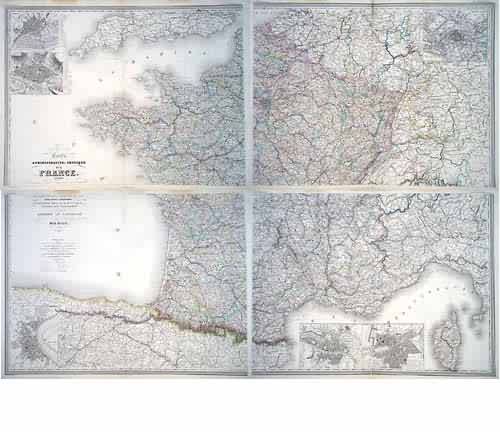 Carte Administrative et Phisique de la France