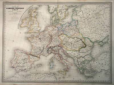 Carte de LEmpire Francais 1812'