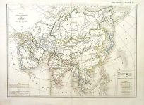 Carte Physique & Politique de LAsie (Physical and Political Map of Asia)'