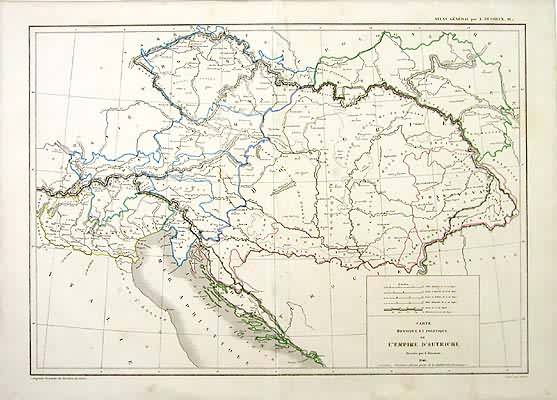 Carte Physique & Politique de LEmpire D'Autriche (Physical and Political Map of the Austrian Empire)' Carte Physique & Politique de LEmpire D'Autriche (Physical and Political Map of the Austrian Empire)'