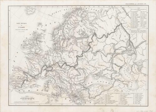 Carte Physique de LEurope (Physical Map of Europe)'