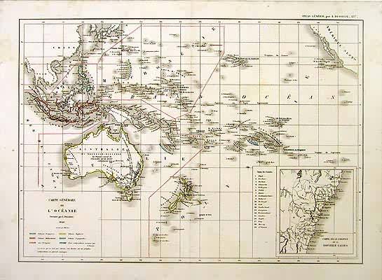 Carte Generale de LOceanie (General Map of Oceania)'