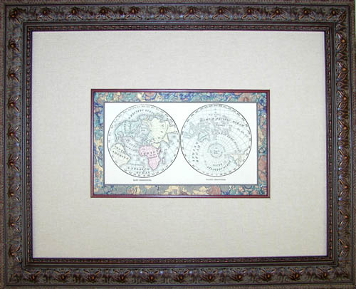 FRAMED World Hemispheres