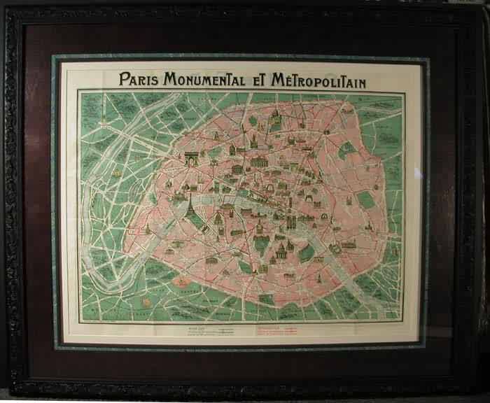 FRAMED PARIS MONUMENTAL ET METROPOLITAN