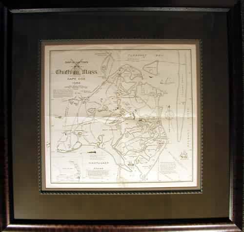 Framed Map of the Town of Chatham Framed Map of the Town of Chatham