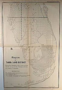 Diagram of Tampa Land District (Florida)