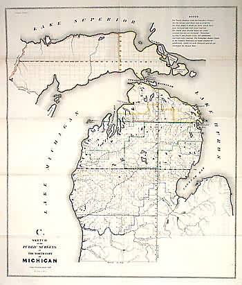 Sketch of the Public Surveys in the North part of Michigan