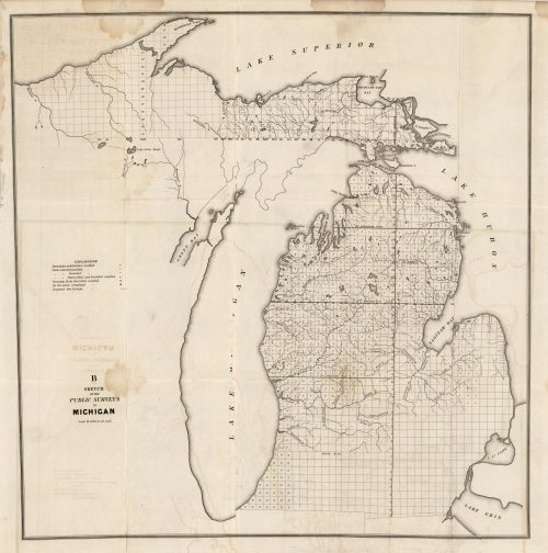 Sketch of the Public Surveys in Michigan