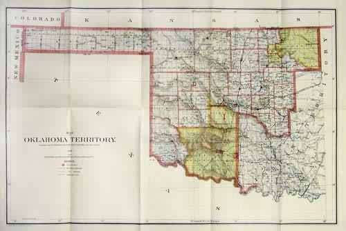 Map of Oklahoma Territory